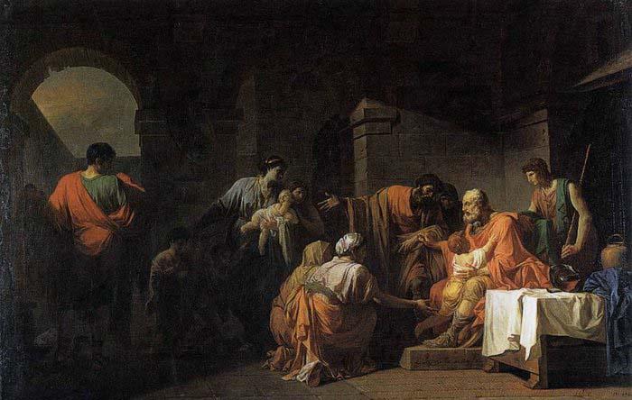 unknow artist Belisarius Receiving Hospitality from a Peasant Who Had Served under Him oil painting image